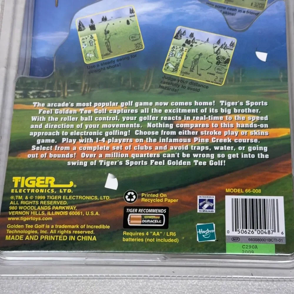 Vintage 1999 Tiger Sports Classic Golden Tee Golf Electronic Handheld Game NEW